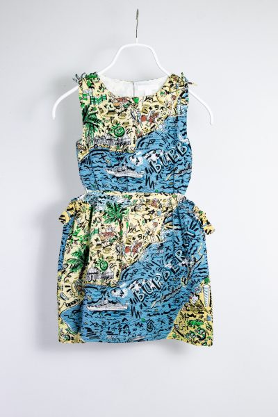 Burberry Sommerkleid mit Strandmotiv-Print für Mädchen