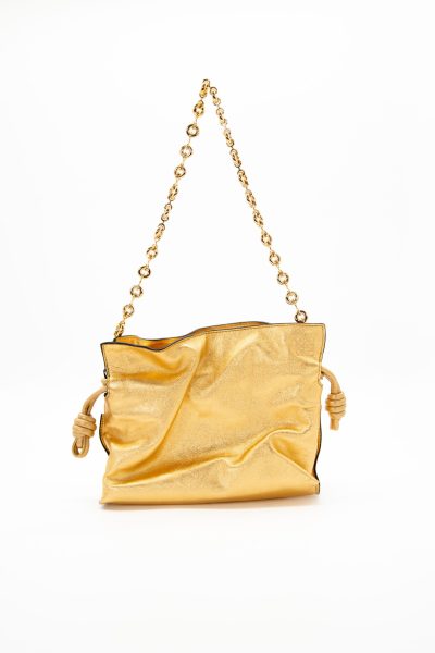 Loewe "Flamenco Clutch Chain Mini" Schultertasche in Gold