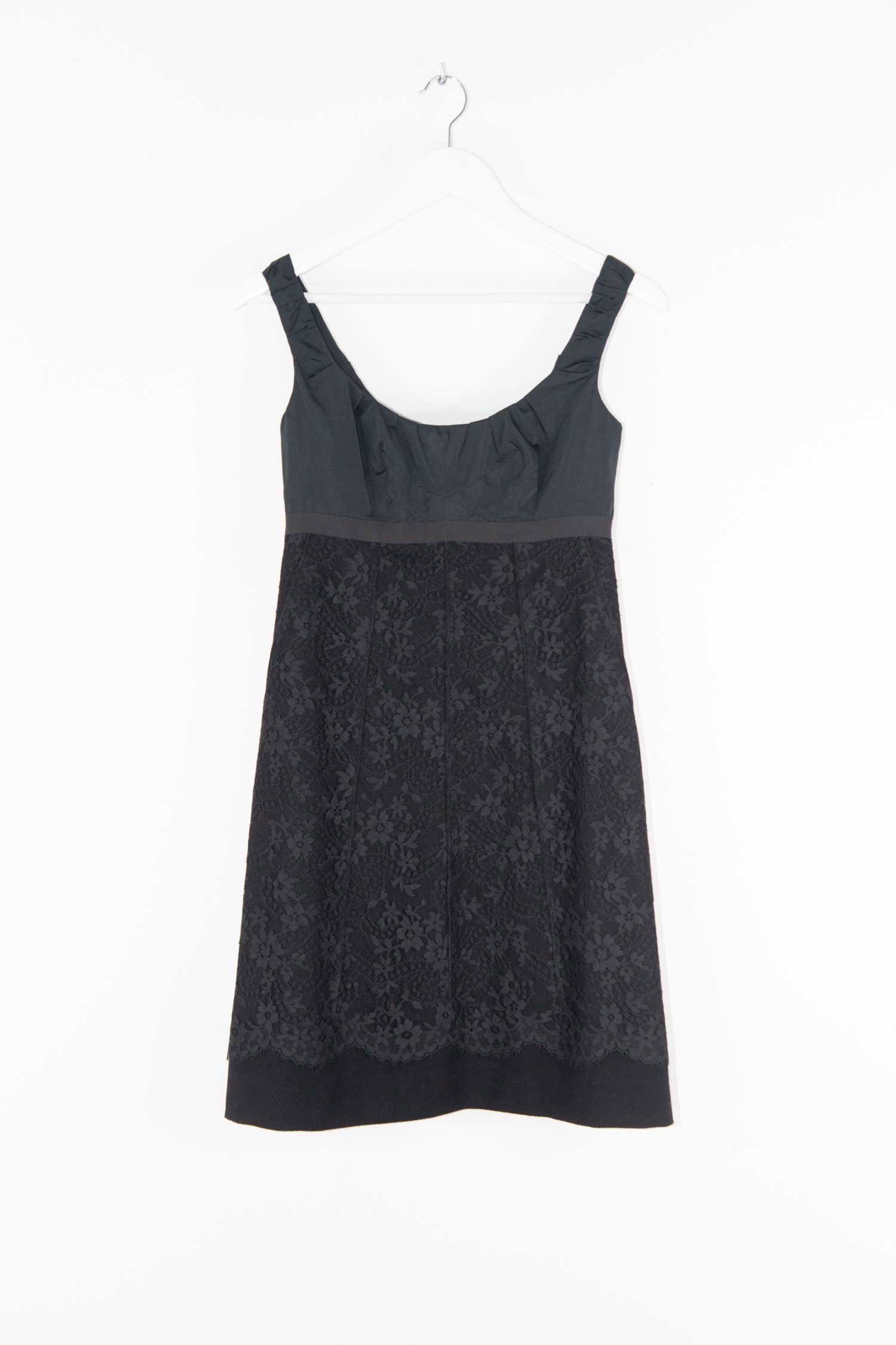 Louis Vuitton Minikleid mit Spitze in Schwarz