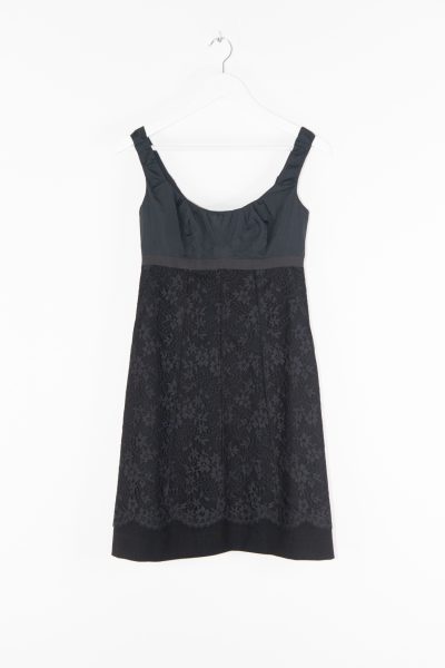 Louis Vuitton Minikleid mit Spitze in Schwarz