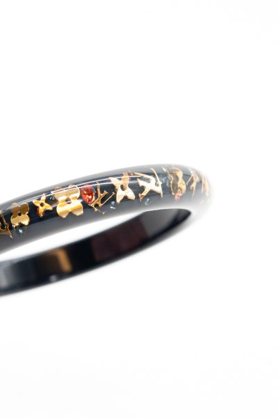 Louis Vuitton Armreif in Schwarz und Gold