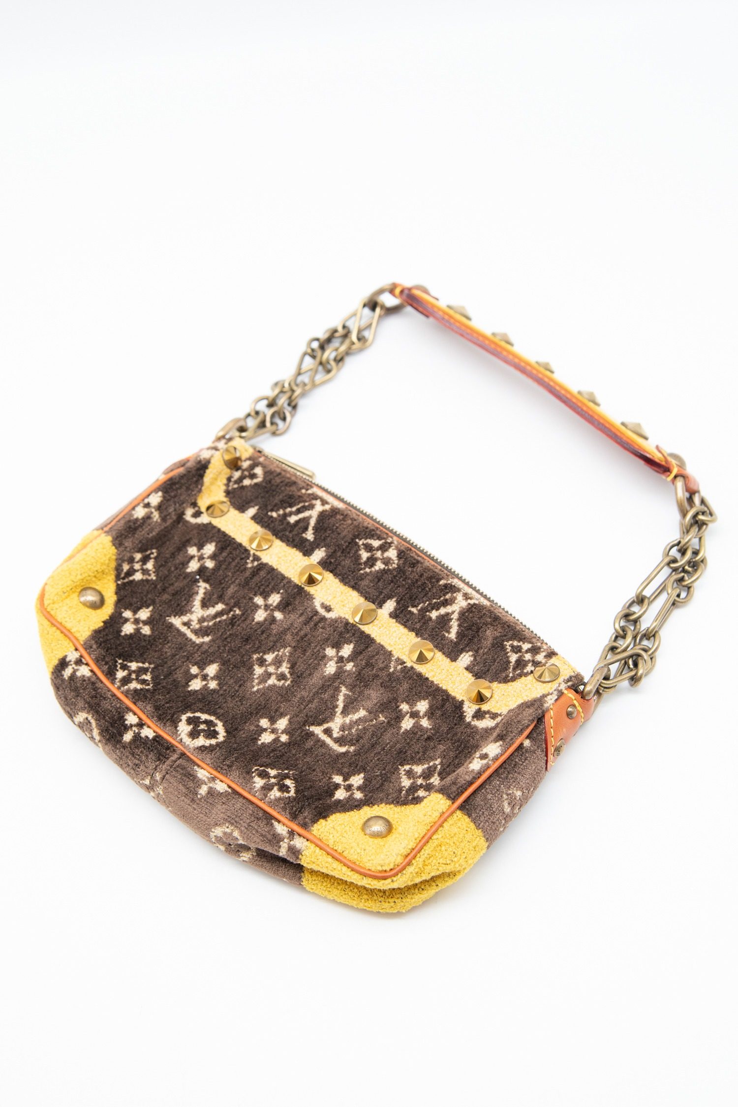 Thumbnail of http://Louis%20Vuitton%20Trompe%20L'oeil%20Handtasche%20in%20Dunkelbraun%20und%20Gelb