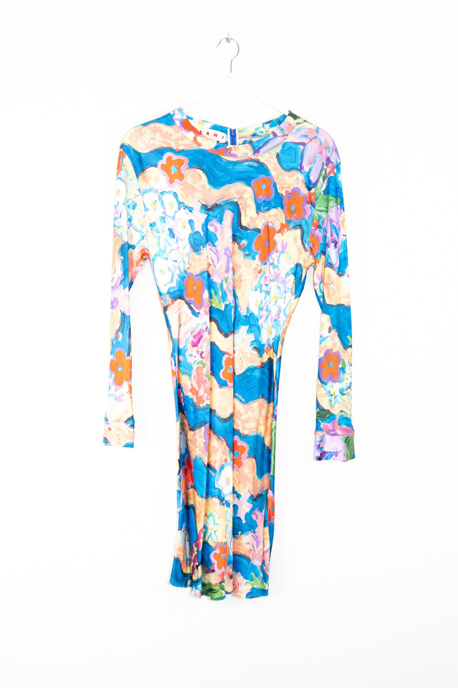 Thumbnail of http://Marni%20Minikleid%20mit%20floralem%20Aquarellmuster%20in%20Bunt