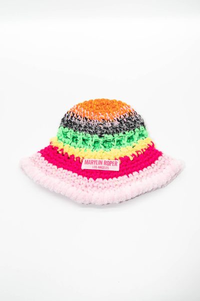 Marylin Roper "Crochet Bucket Hat" in Rosa