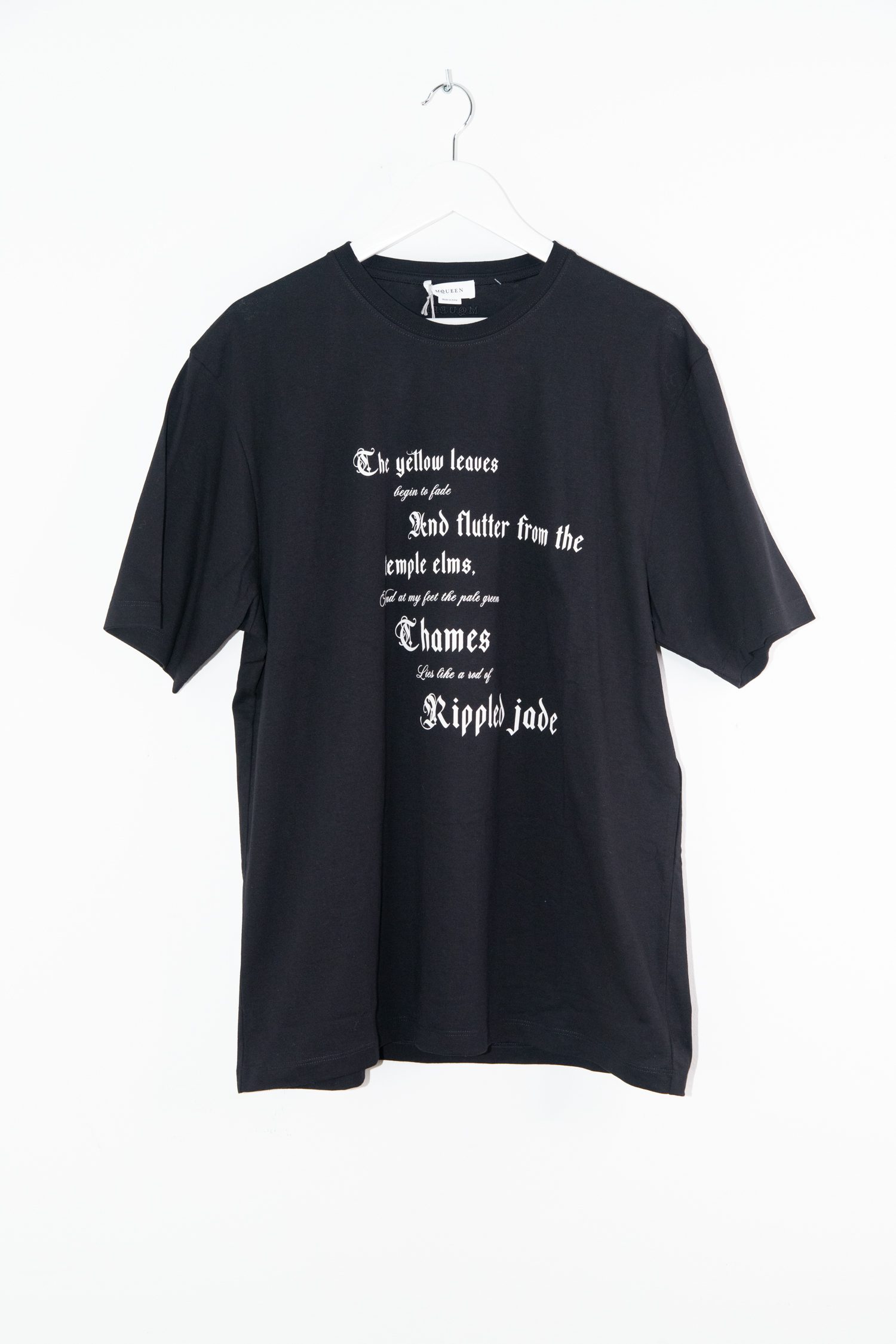 Alexander McQueen Oversized T-Shirt in Schwarz und Weiß