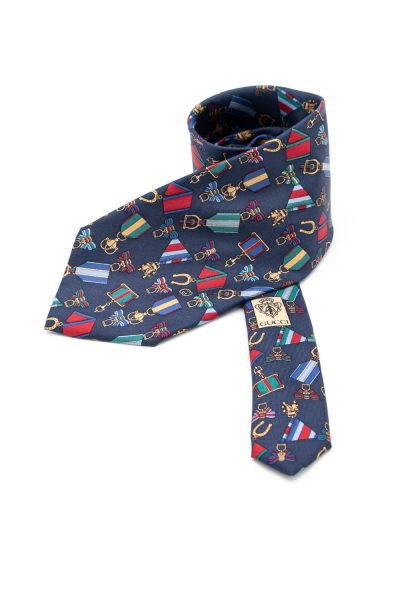 Gucci Krawatte mit Pferdeabzeichen-Motiv
