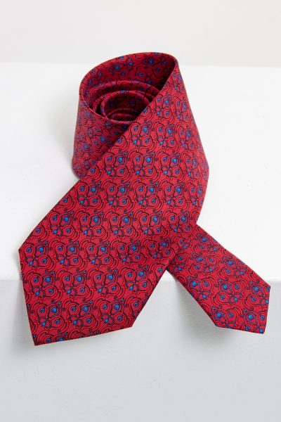 Hermès Seidenkrawatte in rot