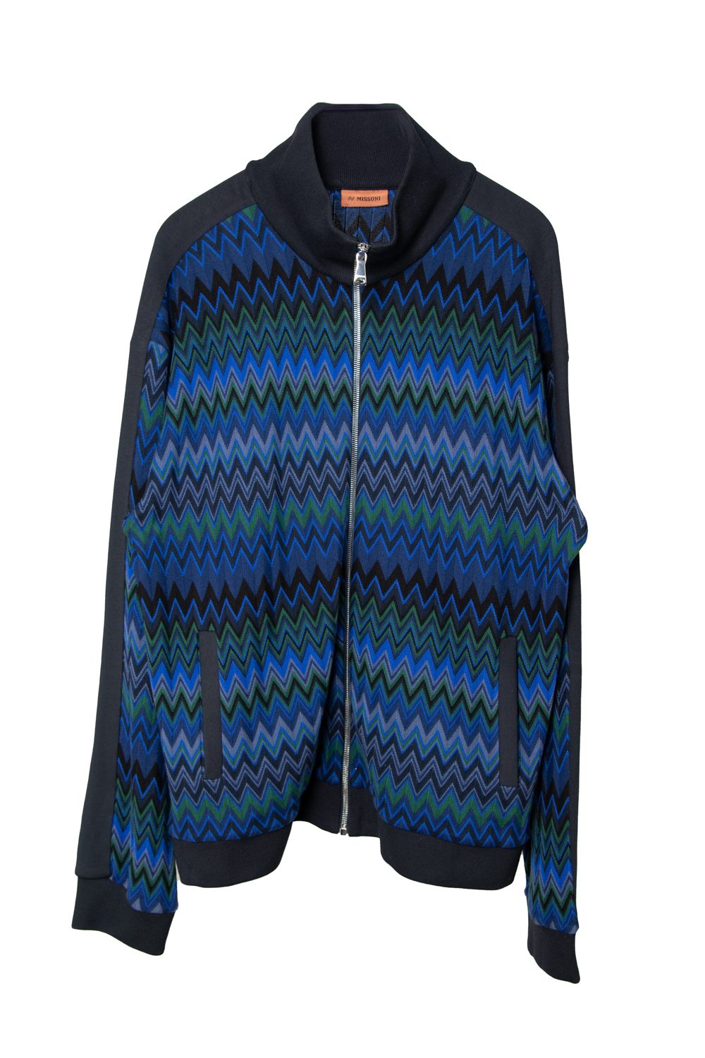 Missoni Jacke mit Chevronmuster in Blau