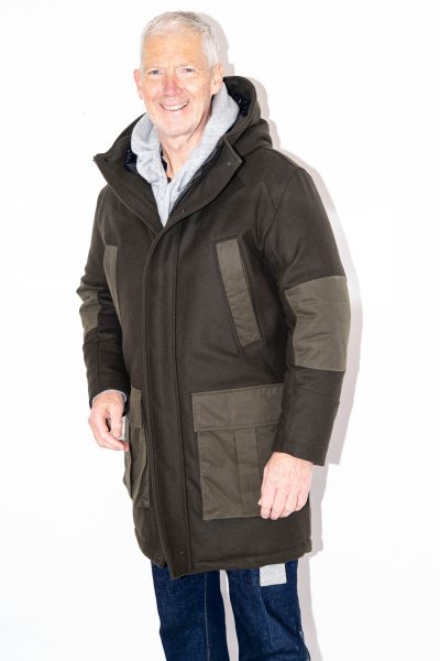 Dondup gefütterter Parka in Dunkelgrün