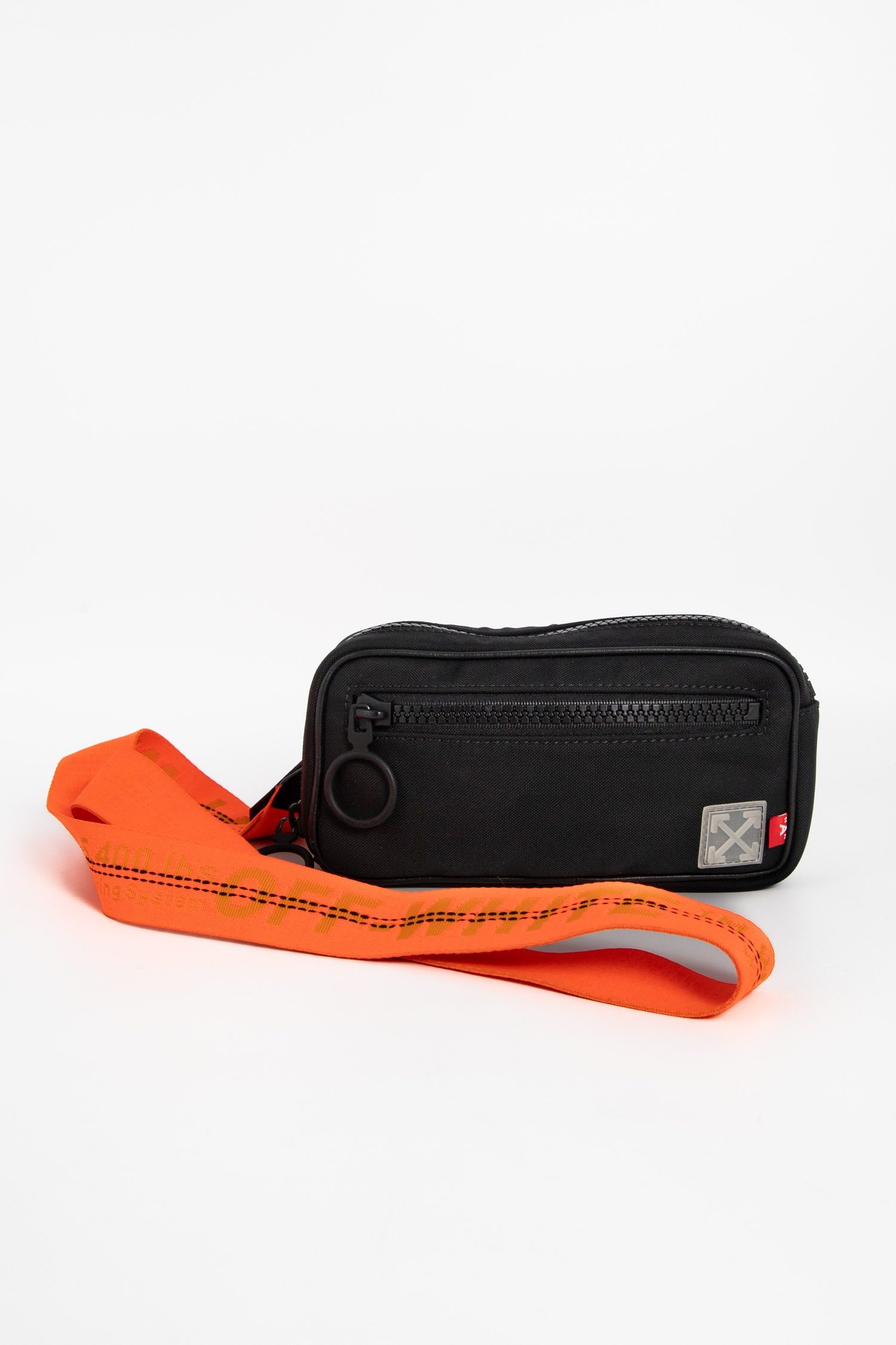 Thumbnail of http://Off-White%20Umhängetasche%20in%20Schwarz%20und%20Orange