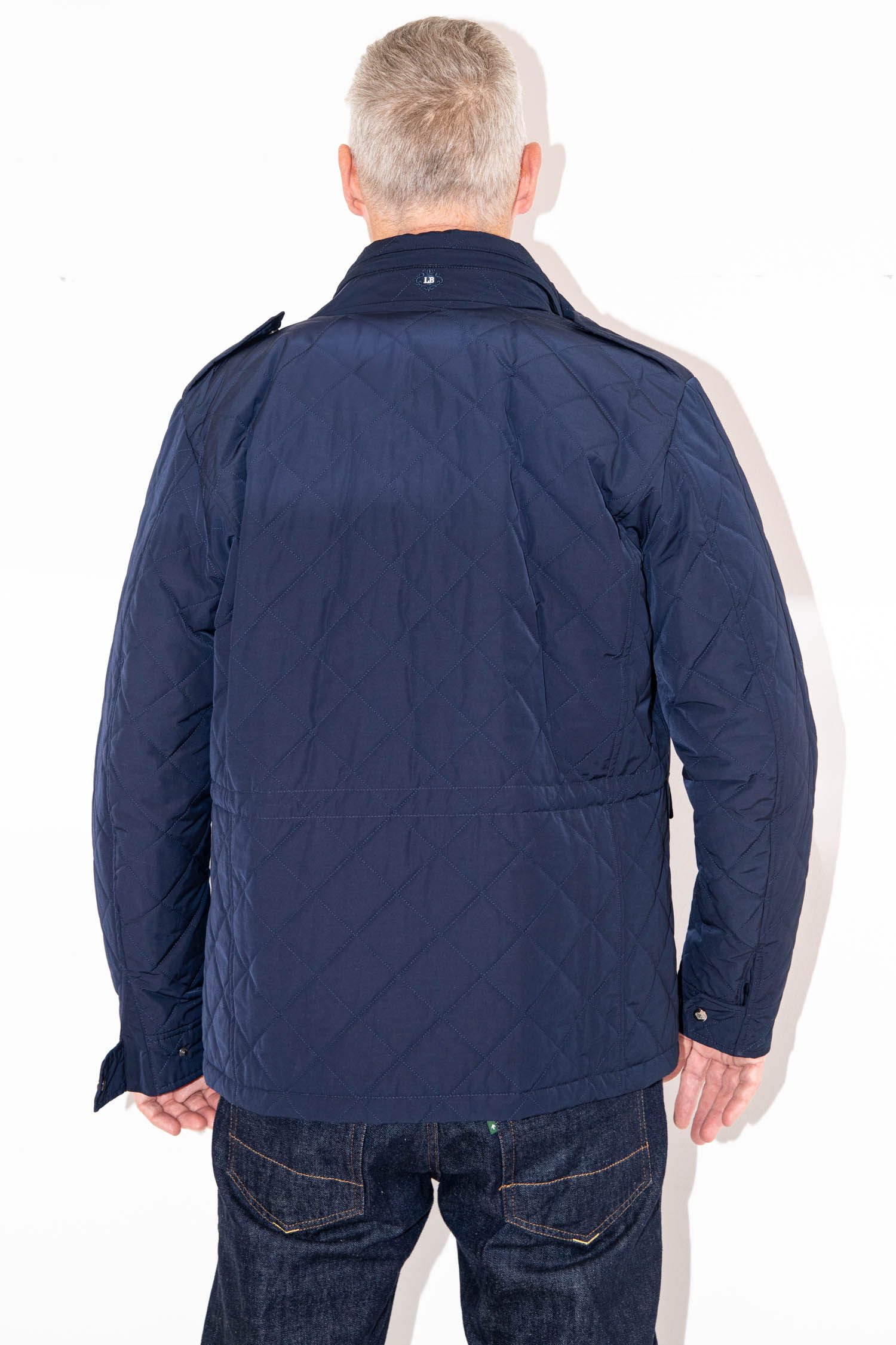 Luigi Borelli Steppjacke in Dunkelblau