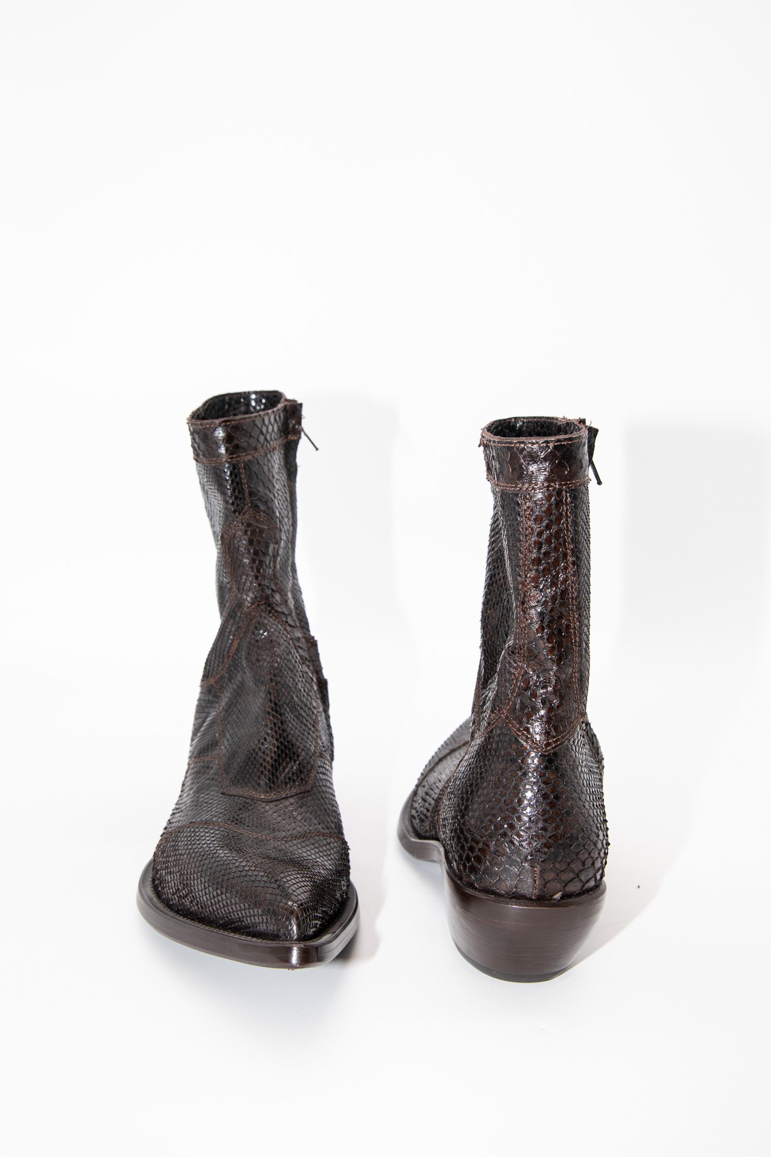 Gianni Barbato Cowboystiefel aus Reptilleder
