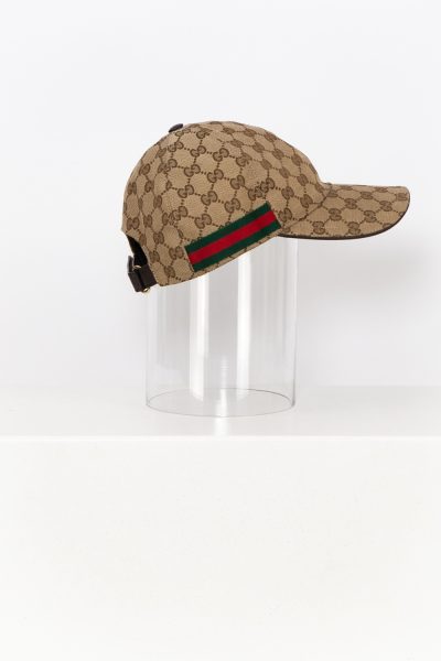 Gucci Cap in Beige-Braun mit Print