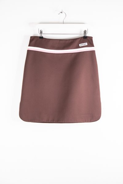 Miu Miu Minirock mit Streifen-Details in Braun