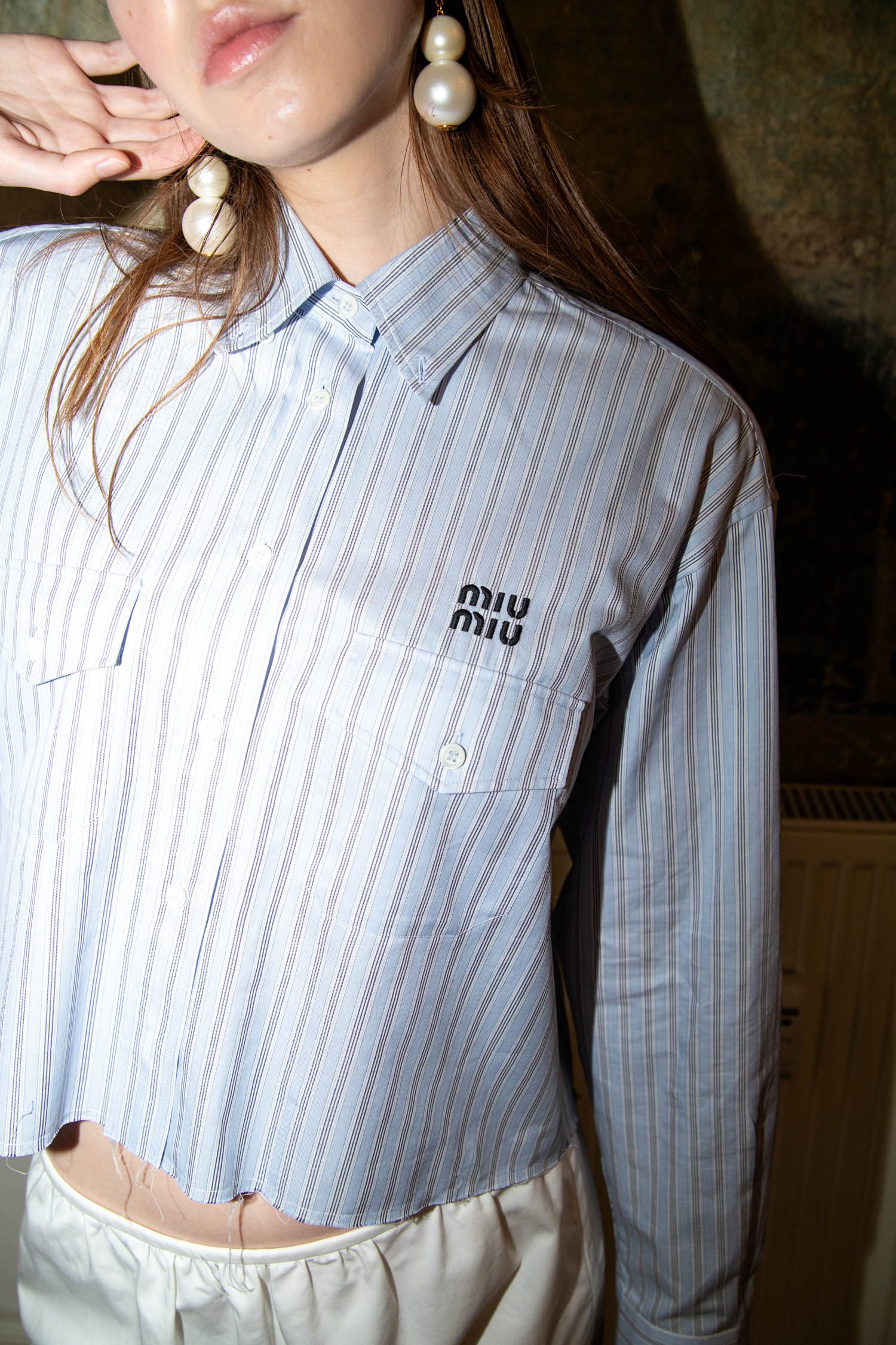 Thumbnail of http://Miu%20Miu%20Hemd%20mit%20Streifen%20in%20Hellblau