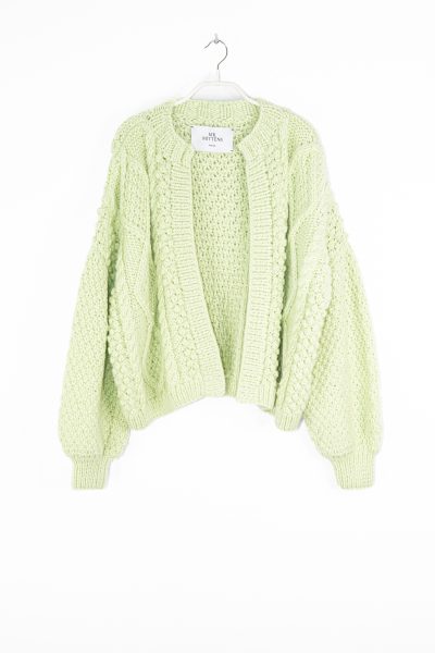 Mr Mittens Strickjacke in Hellgrün