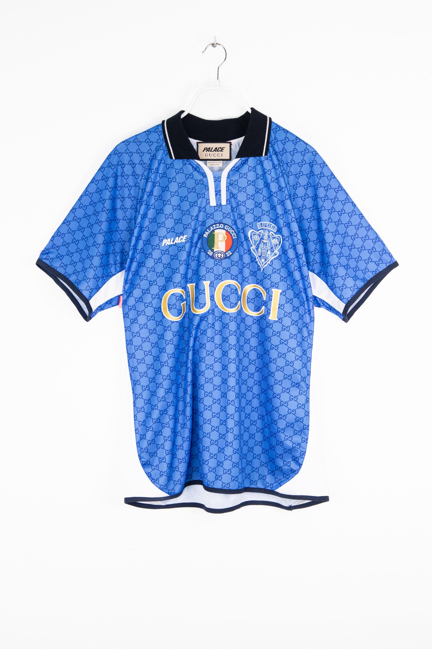 Gucci x Palace Trikot in Blau und Gold