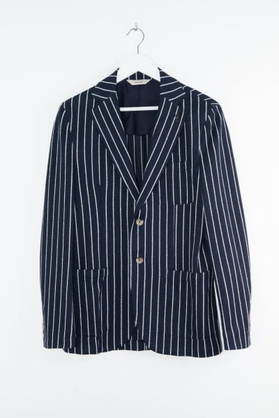 Paoloni Jackett in Dunkelblau und Weiß Gestreift