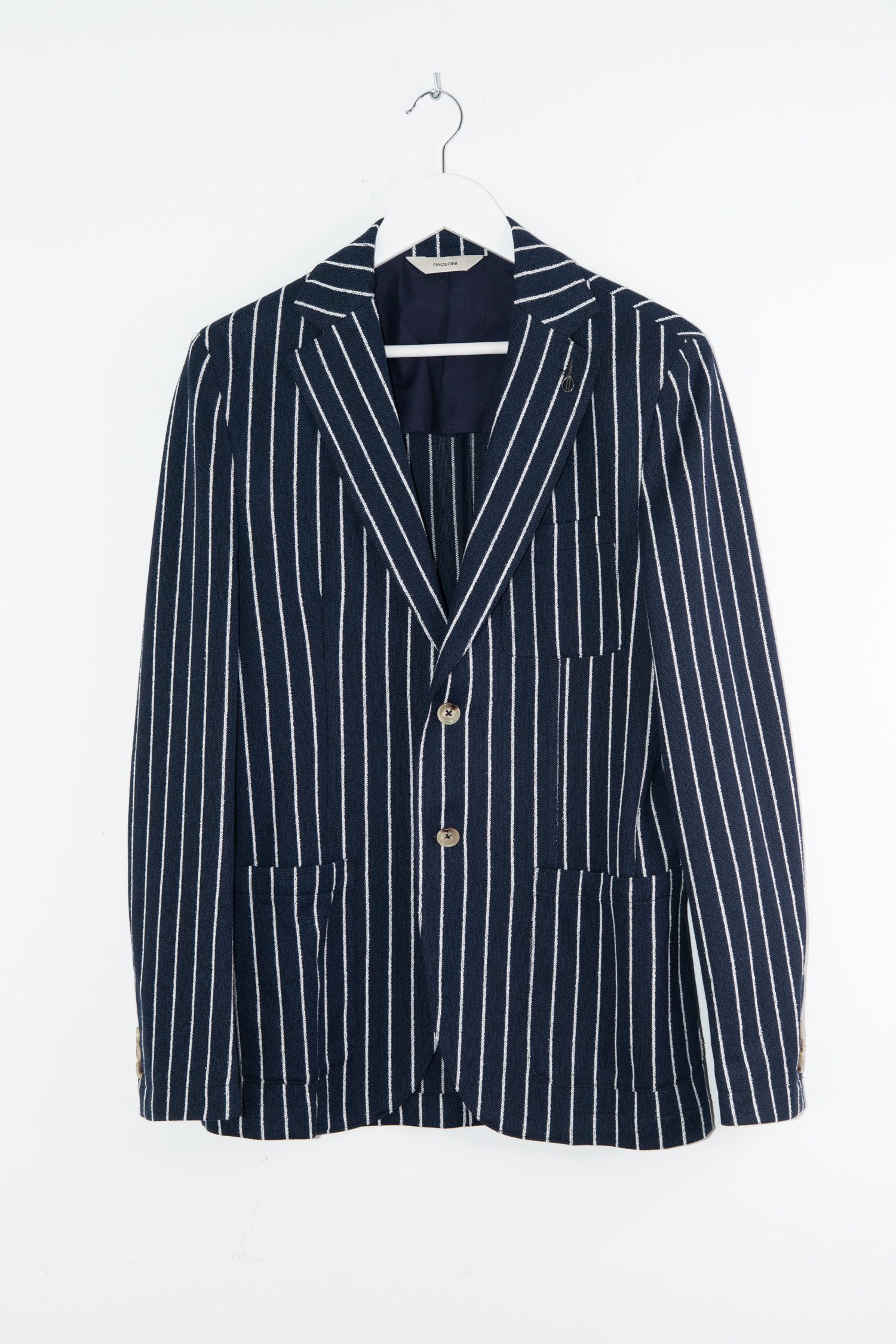 Paoloni Jackett in Dunkelblau und Weiß Gestreift
