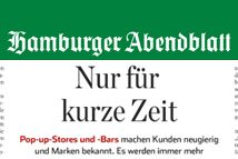 Pop-Up-Stores - Hamburger Abendblatt - August 2016