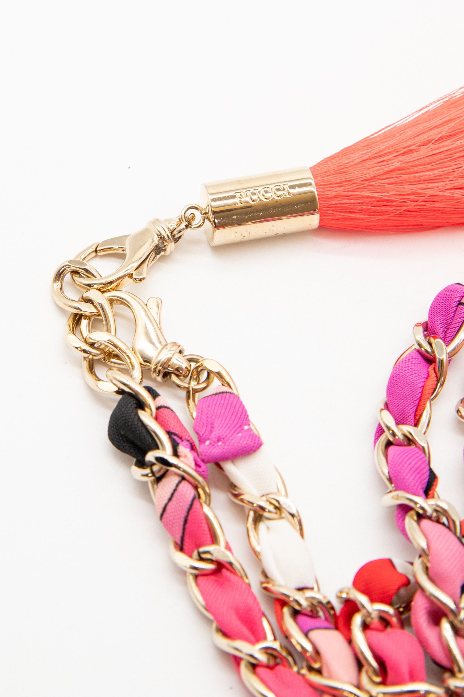 Thumbnail of http://Pucci%20Kettengürtel%20mit%20Quaste%20in%20Pink%20und%20Gold