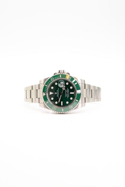 Rolex "Oyster Perpetual Hulk" Uhr in Silber und Grün