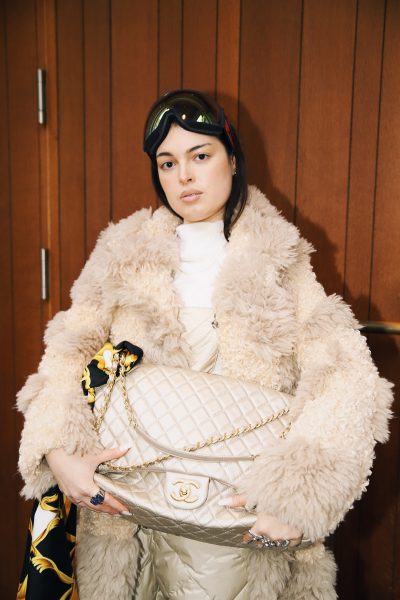 Chanel "XXL Classic Flap Airlines" in Gold