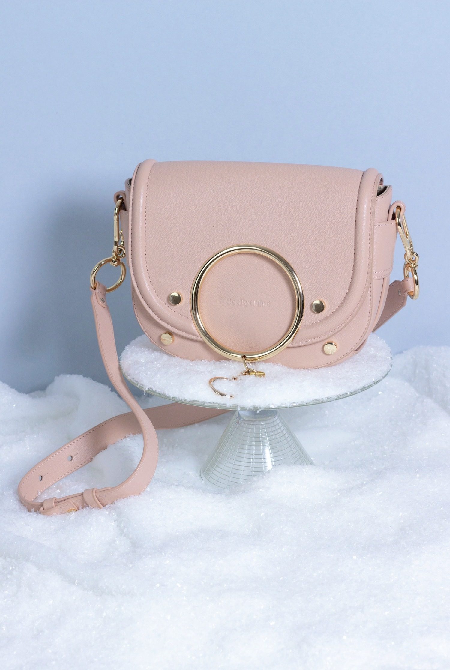 Thumbnail of http://See%20By%20Chloé%20Mara%20Schultertasche%20in%20Rosa%20und%20Gold