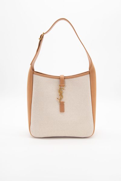 Saint Laurent "Le 5 à 7" Handtasche aus Canvas und Leder