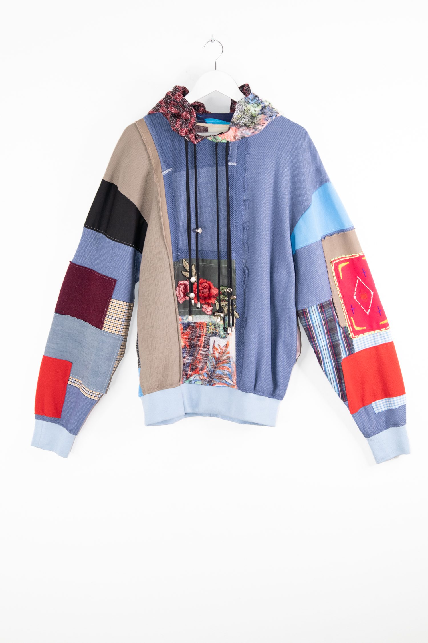Murmaid Paris Patchwork Sweatshirt in Dunkelblau und Bunt