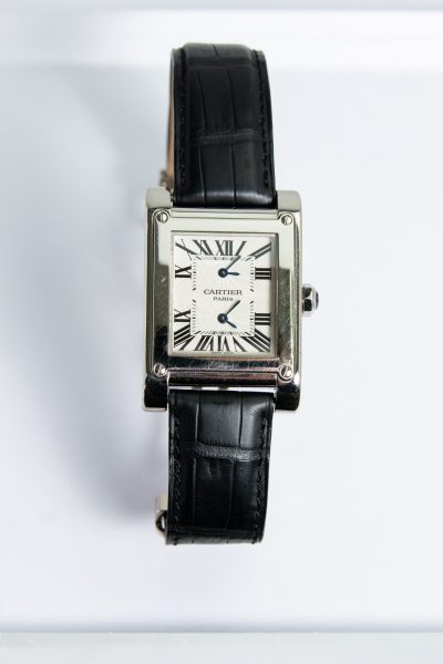Cartier "Tank à Vis" Uhr in 18kt Weißgold