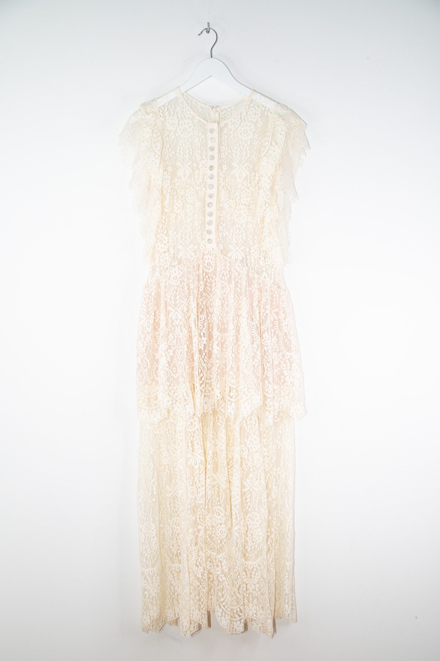 Thumbnail of http://Self-portrait%20Maxi-Spitzenkleid%20in%20Natur-Beige