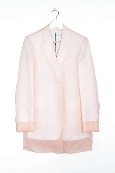 Max Mara "Acacia" Blazer mit Seidentüll in Rosa