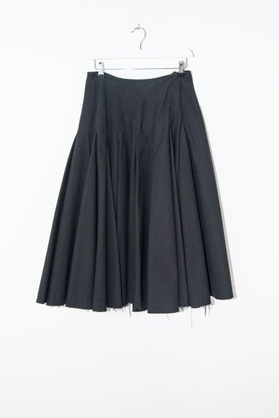 Sportmax Midirock mit Falten in Schwarz