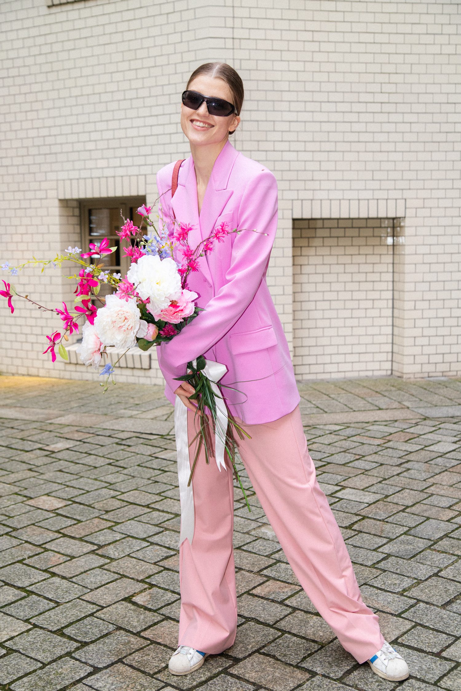 Sportmax Doppelreihiger Blazer in Pink