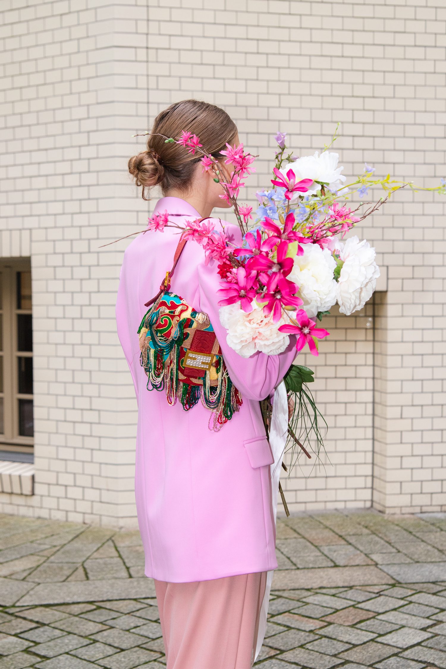 Sportmax Doppelreihiger Blazer in Pink