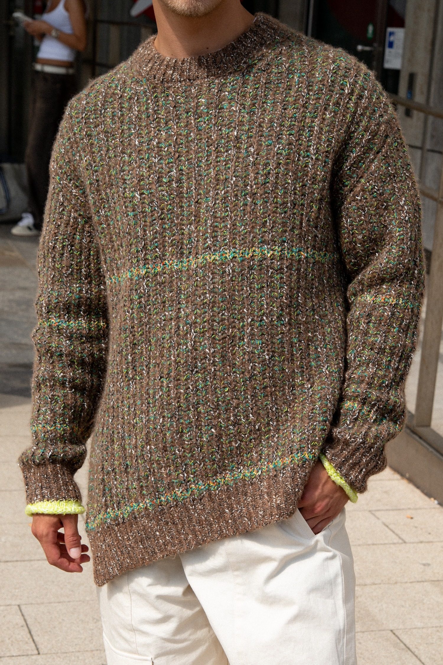 Thumbnail of http://Stella%20McCartney%20Strickpullover%20mit%20Streifendetails%20in%20Braun