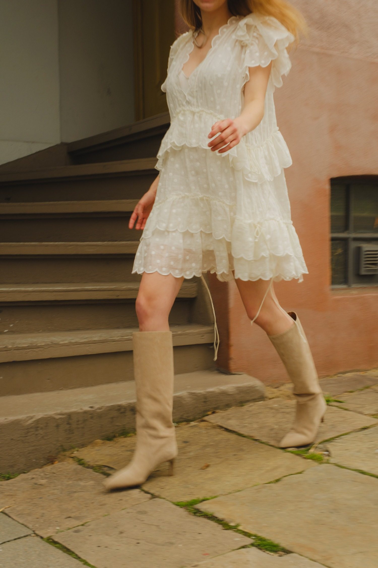 Thumbnail of http://Paris%20Texas%20Stiletto%20Boots%20spitze%20Stiefel%20in%20Beige