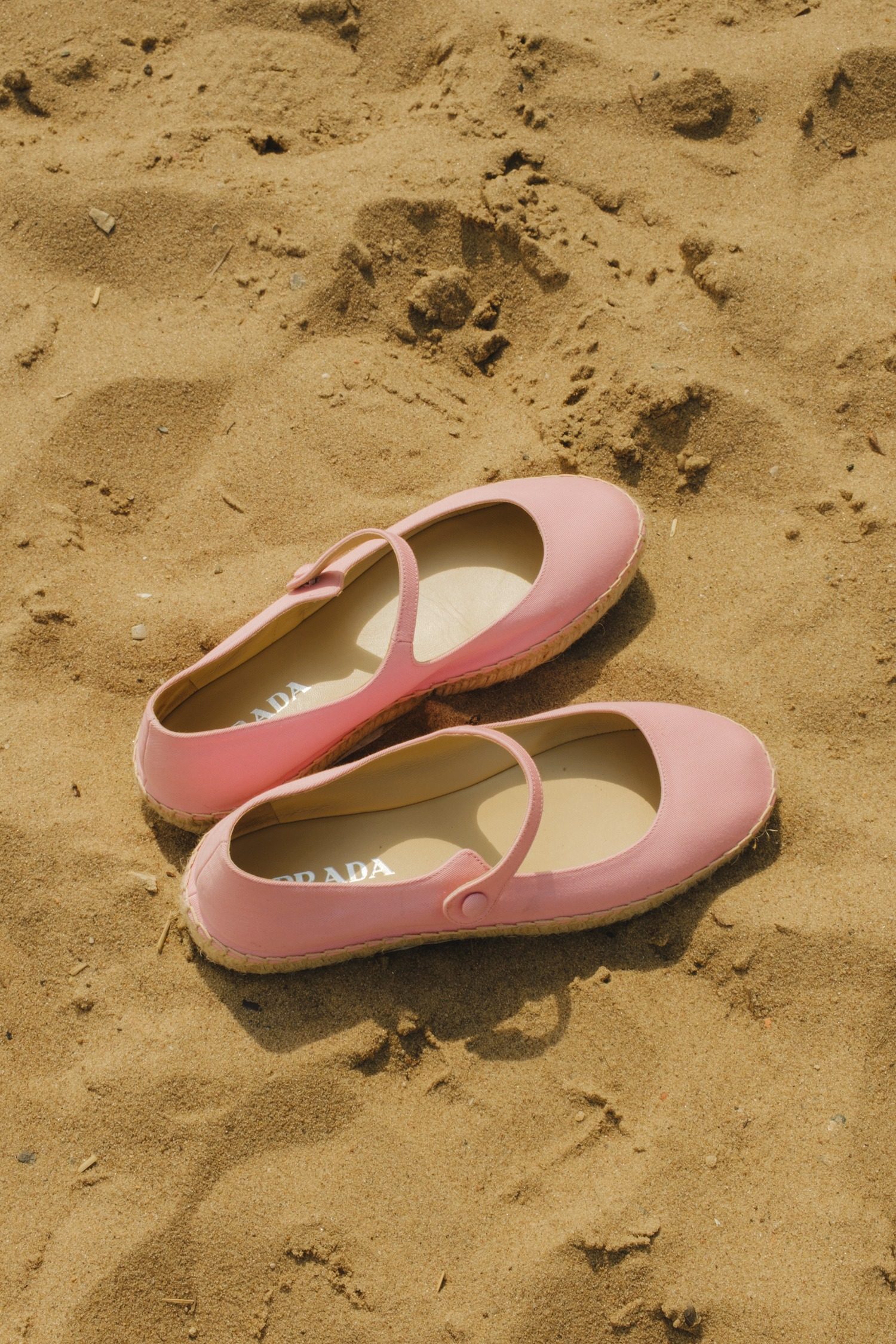 Thumbnail of http://Prada%20Mary-Jane%20Espadrilles%20in%20Rosa%20und%20Natur