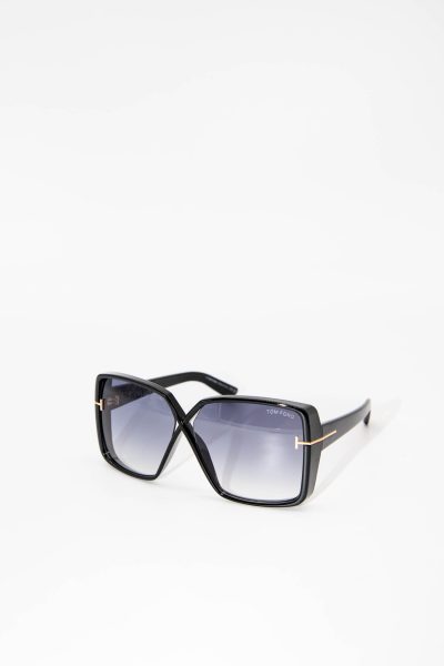 Tom Ford "Yvonne" Sonnenbrille in Schwarz