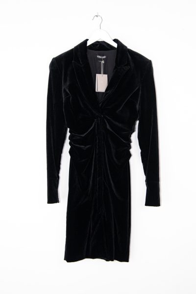 Tom Ford Midikleid aus Samt in Schwarz