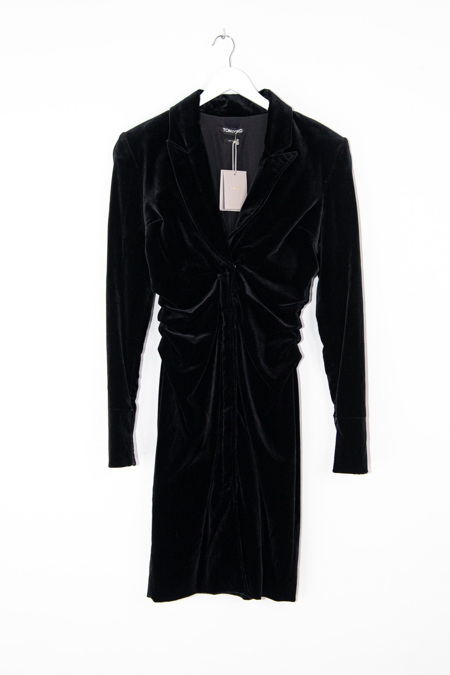 Thumbnail of http://Tom%20Ford%20Midikleid%20aus%20Samt%20in%20Schwarz