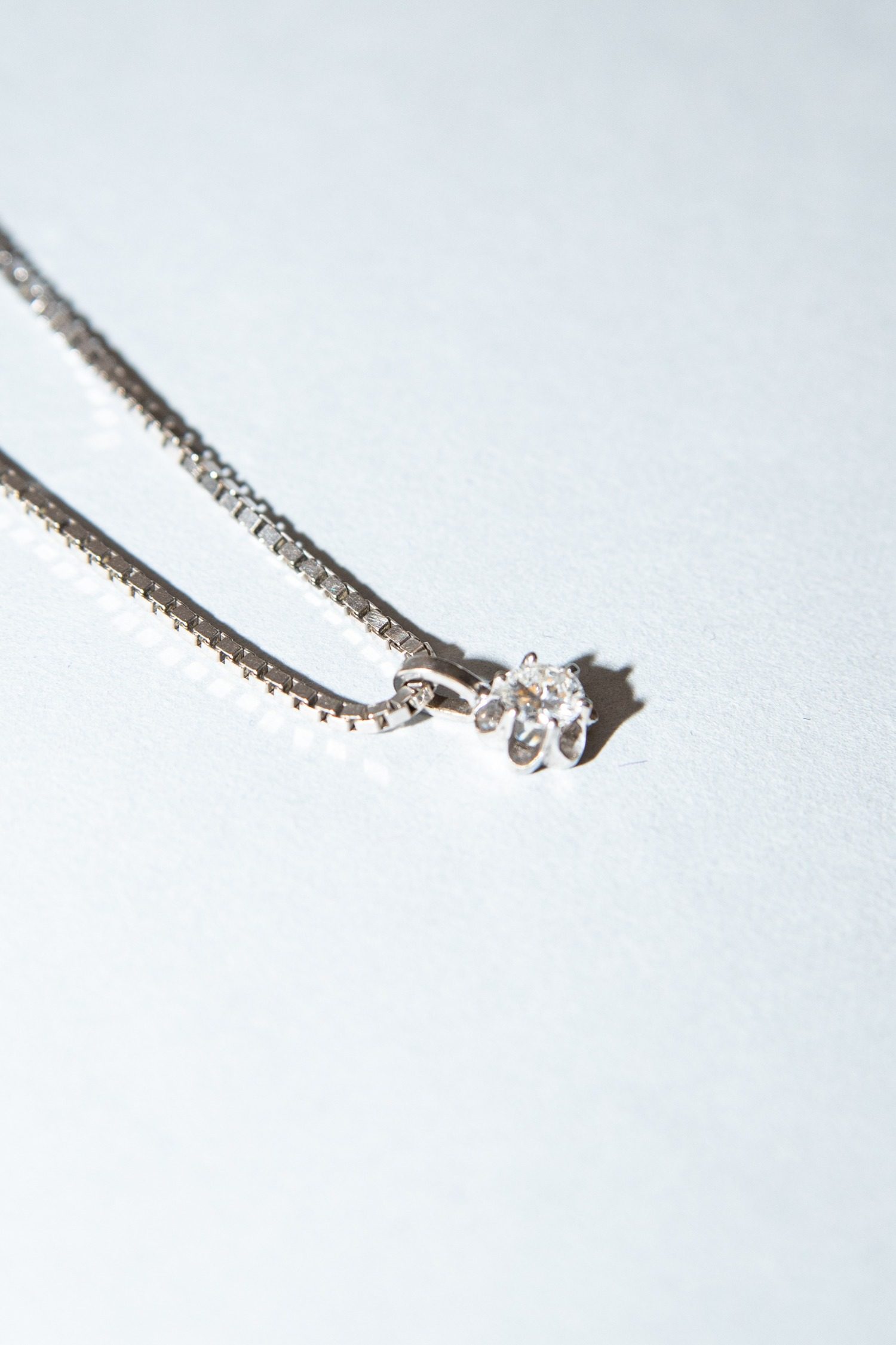 Thumbnail of http://Venezianerkette%20mit%20Brillant-Anhänger%20in%20Silber