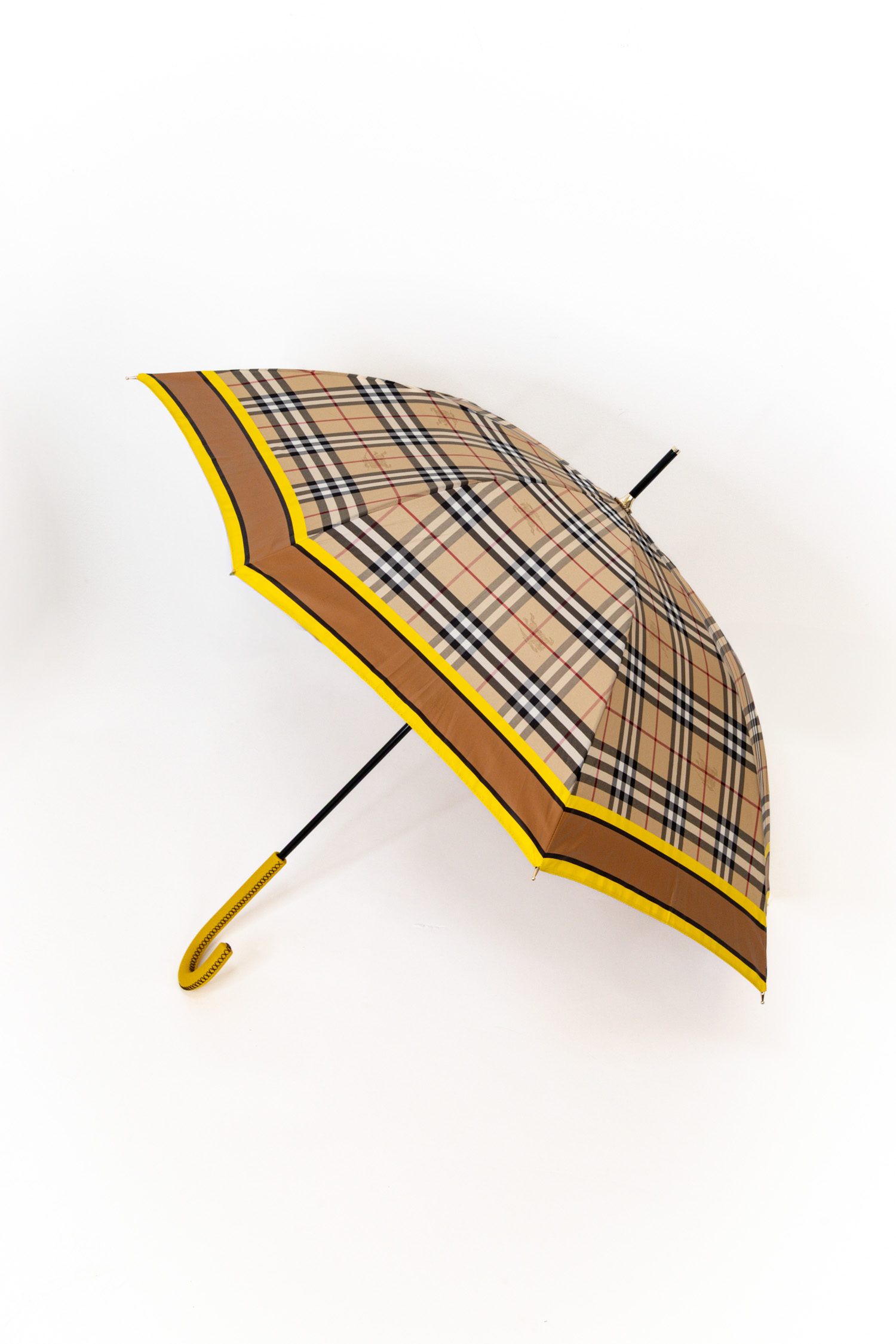 Burberry Regenschirm mit gelben Akzenten