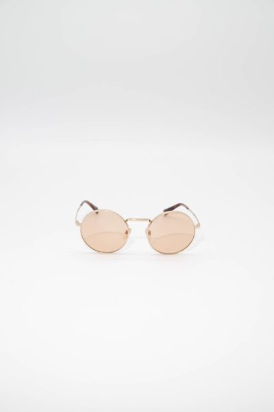 Valentino "VA2024" runde Sonnenbrille in Gold