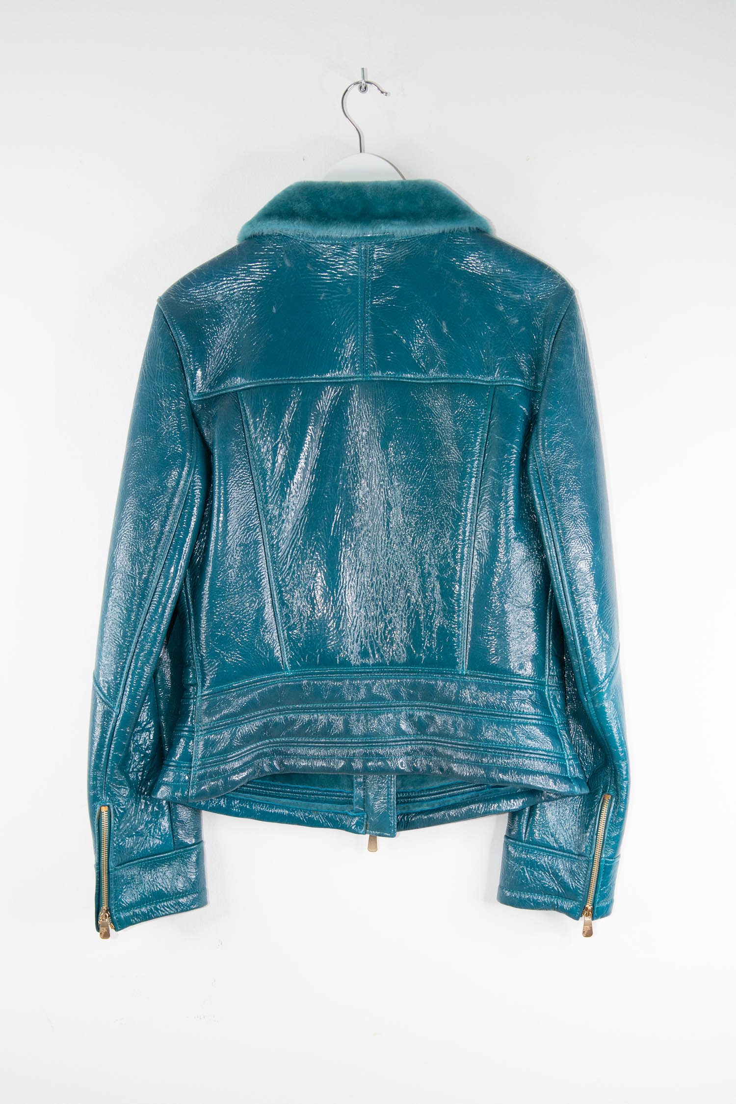 Thumbnail of http://Versace%20Collection%20Lack-Lederjacke%20in%20Petrol