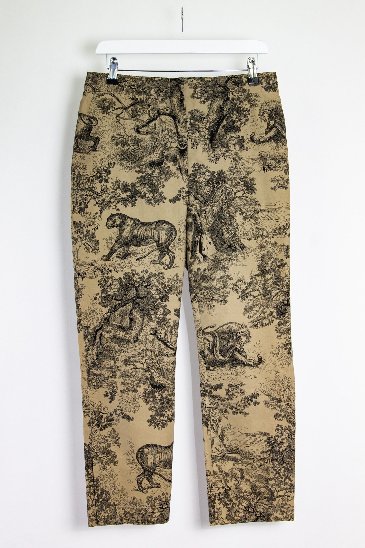 Christian Dior Hose mit "Toile de Jouy"-Print