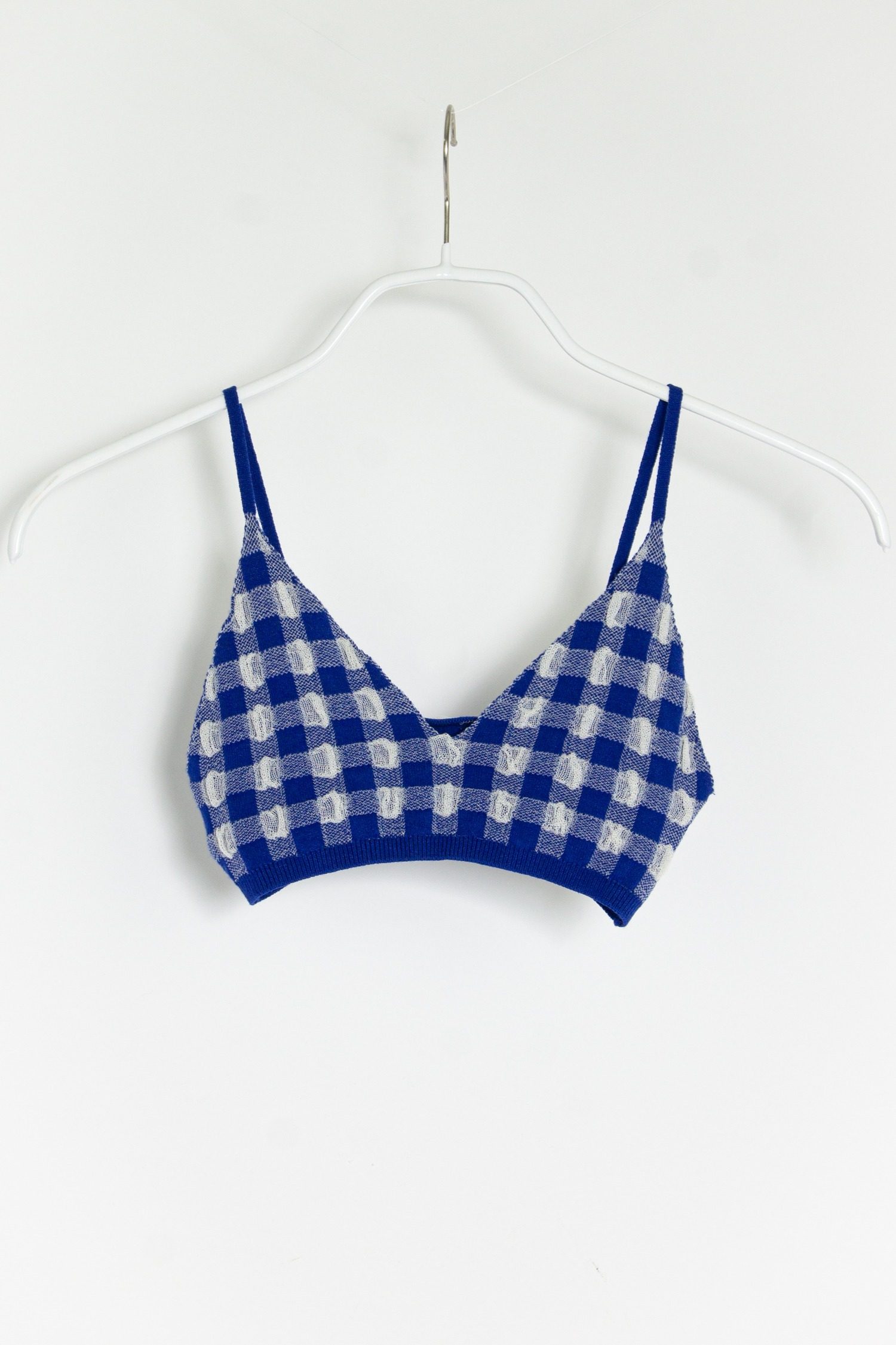 Thumbnail of http://Jacquemus%20'Le%20Bandeau%20Valensole%20kariert%20blau-weiß