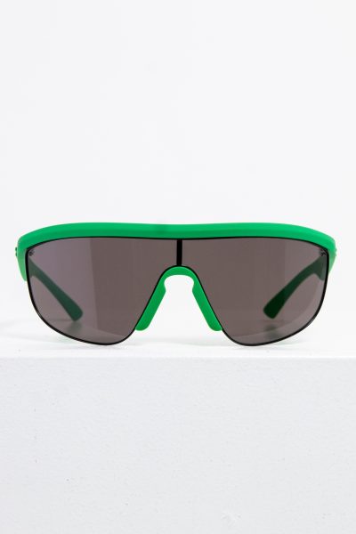 Bottega Veneta Sonnenbrille mit grünem Kunststoffgestell