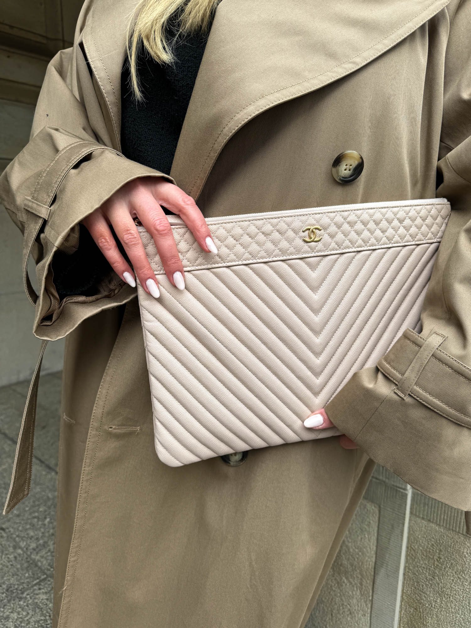 Chanel Clutch in Puderrosa